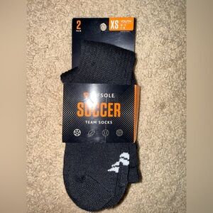 NWOT Youth Black Soccer Team XS Socks (4 pair)